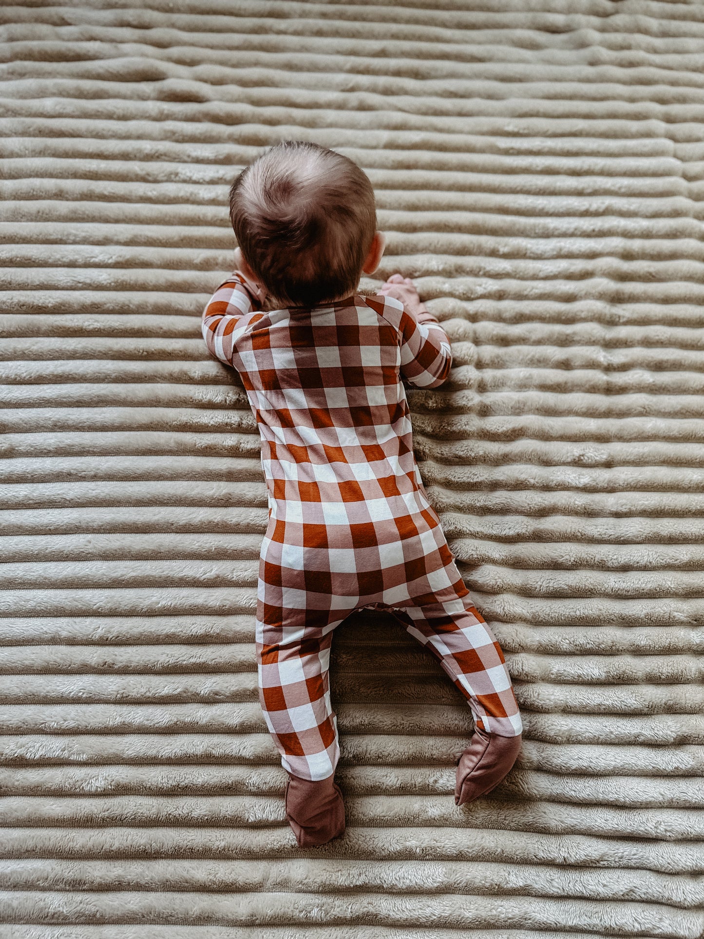 Spiced Gingham Romper